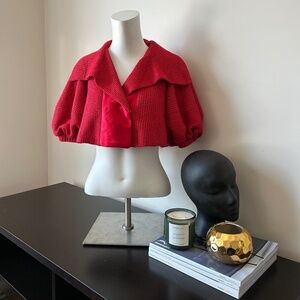 Nanette Lepore⎪Raspberry Cropped Blazer